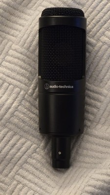 Audio-Technica AT2035 Cardioid Condenser Microphone, Large Diaphragm, Black