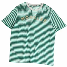 Moncler T-shirt 2020 Top Short Sleeve Border Cotton Mens M Green Used MOLO-0
