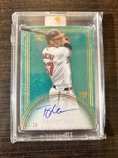 2017 Topps Definitive Collection RC Autographs Trey Mancini #DCRA-TM Green 1/25 