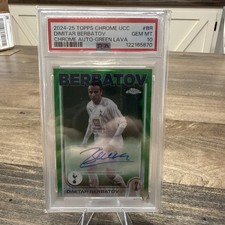 2024-25 Topps Chrome DIMITAR BERBATOV Green lava AUTO Autograph /99 #CA-BR