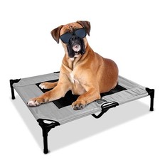 Just Chillin' Elevated Dog Bed. Cool Cot for Indoor or Outdoor Pet Use. Light...