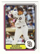 2025 Topps Archives MANNY MACHADO Insert 1987 BOARDWALK AND BASEBALL Card