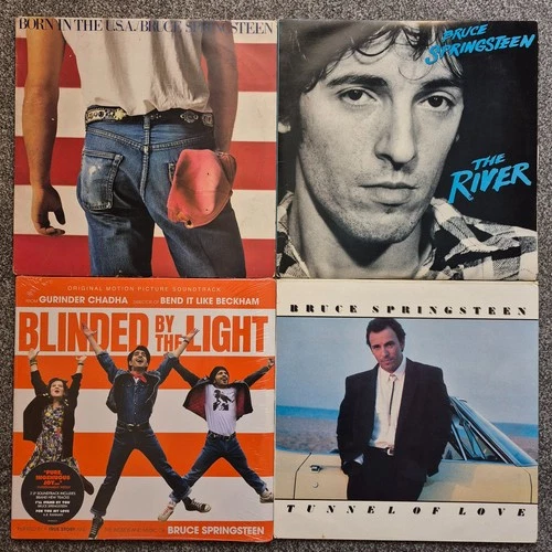 4 x Bruce Springsteen LPs Born In The USA / The River etc All Complete NM-NM