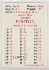 1989 APBA Baseball 1962 Season Jim Bouton