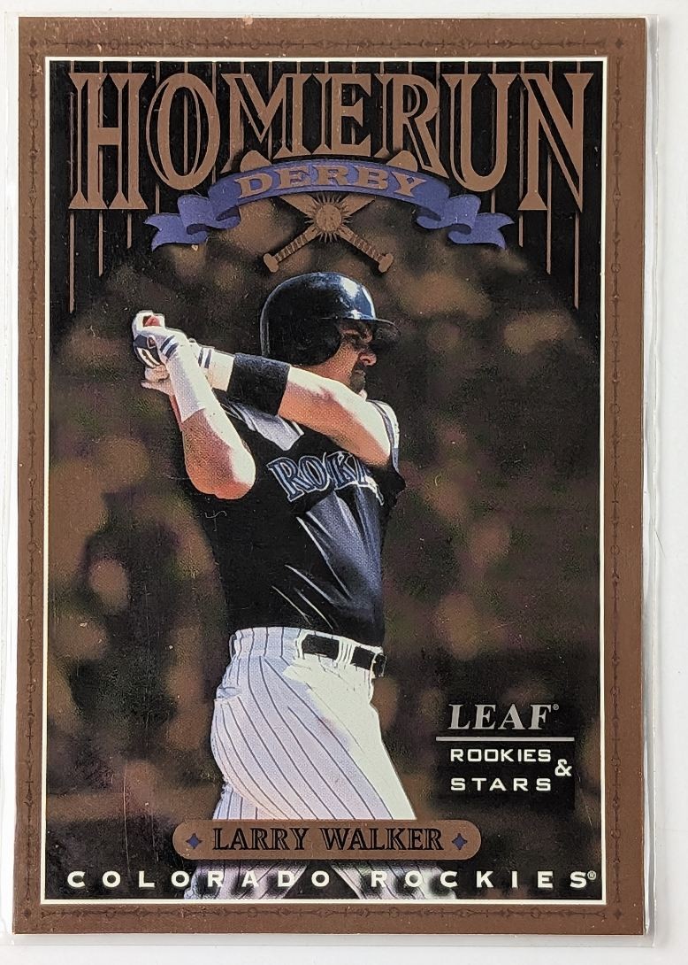 1998 Homerun Derby Larry Walker 0771/2500 Colorado Rockies #3 Homerun Derby