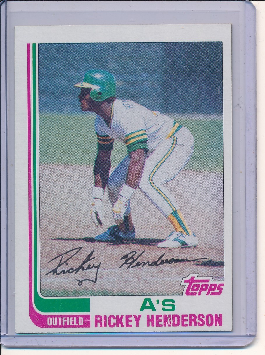 1982 Topps Rickey Henderson Oakland Athletics HOF #610