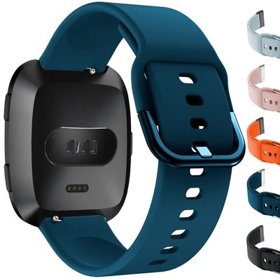 Sport Silikon Armband Uhrenarmband Für Fitbit Versa 4 Versa 3 Sense 2 Smartwatch