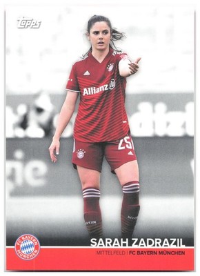 Sarah Zadrazil 2021-22 Topps FC Bayern München Team Set BCW-SZ FC Bayern Munchen