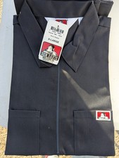 Ben Davis 1/2 Zip Short Sleeve Shirt, Navy Blue, Men's XL, NWT