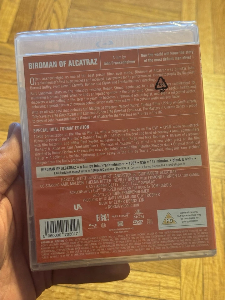 Bird Man of Alcatraz (Blu-ray, 1962) Eureka! Masters of Cinema NEW! - Image 2 of 2