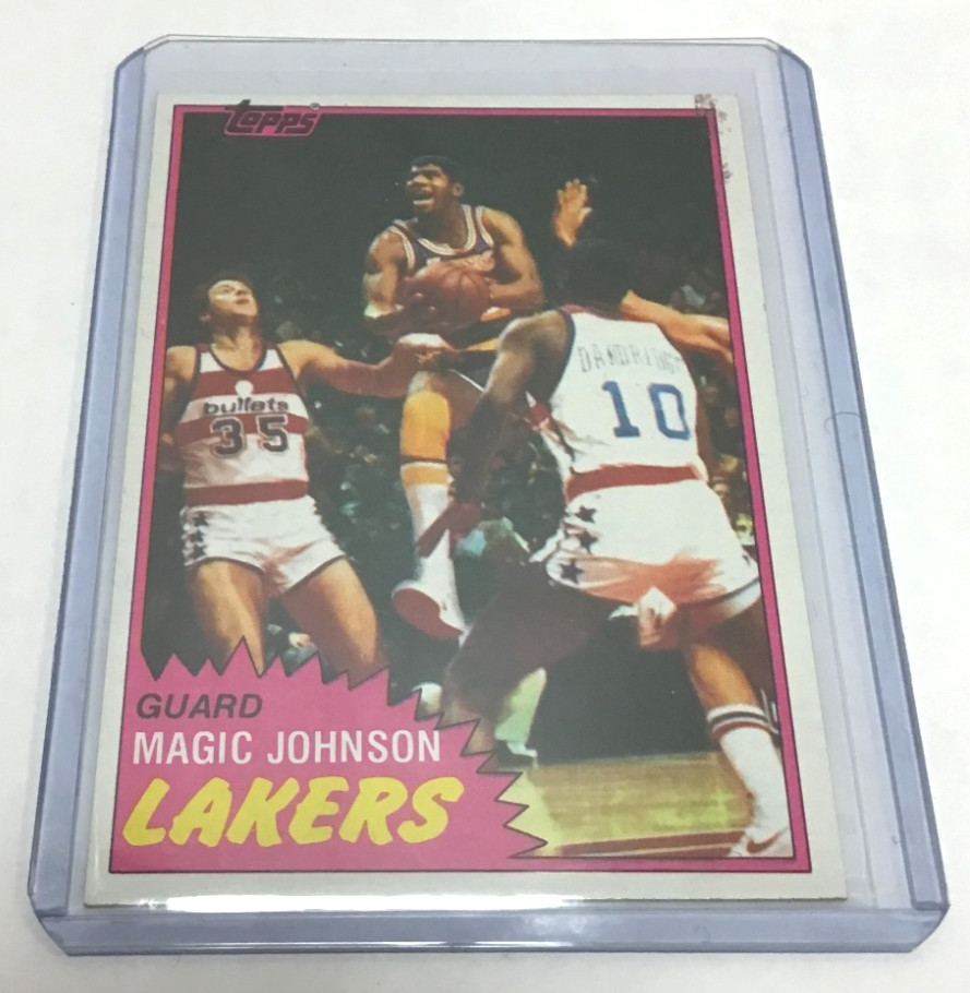 (MA3) 1981-82 Topps Magic Johnson Lakers #21 Basketball Card