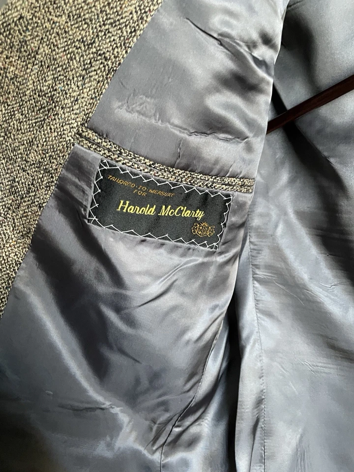 Blazer de Colección Dos Botones Clásico Abrigo Deportivo Chaqueta Talla 46r Tostado Claro Para Hombres Lana Foto 3 de 3