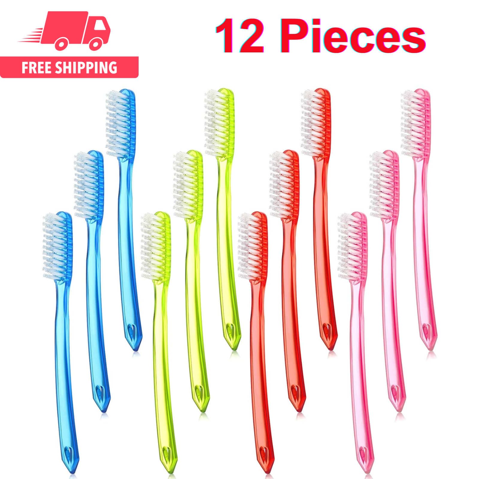 Extra Hard and Firm Toothbrush for Adults Bulk Huge Head Bri