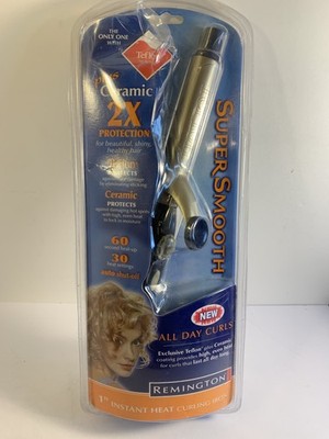 Remington CI-100 Super Smooth 1'' Instant Heat Curling Iron Teflon Ceramic 30