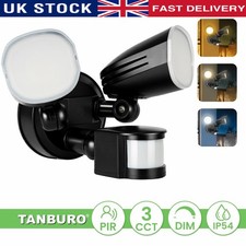 LED Flood Light PIR Motion Sensor Outdoor Twin Spot Security Garden Lamp 20000LM