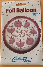 18" Tutu Much Fun - "Happy Birthday" Helium Foil Balloon - Party Decorations