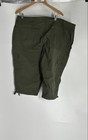St. John's Bay Womens Army Green Cotton Stretch Mid Rise Capri Shorts Size 22W — photo 2