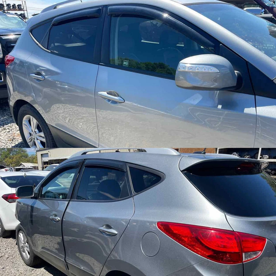 Fit for 2010-2015 Hyundai Tucson Window Visors Sun Vent Rain Guards Shade Smoked Foto 2 de 4