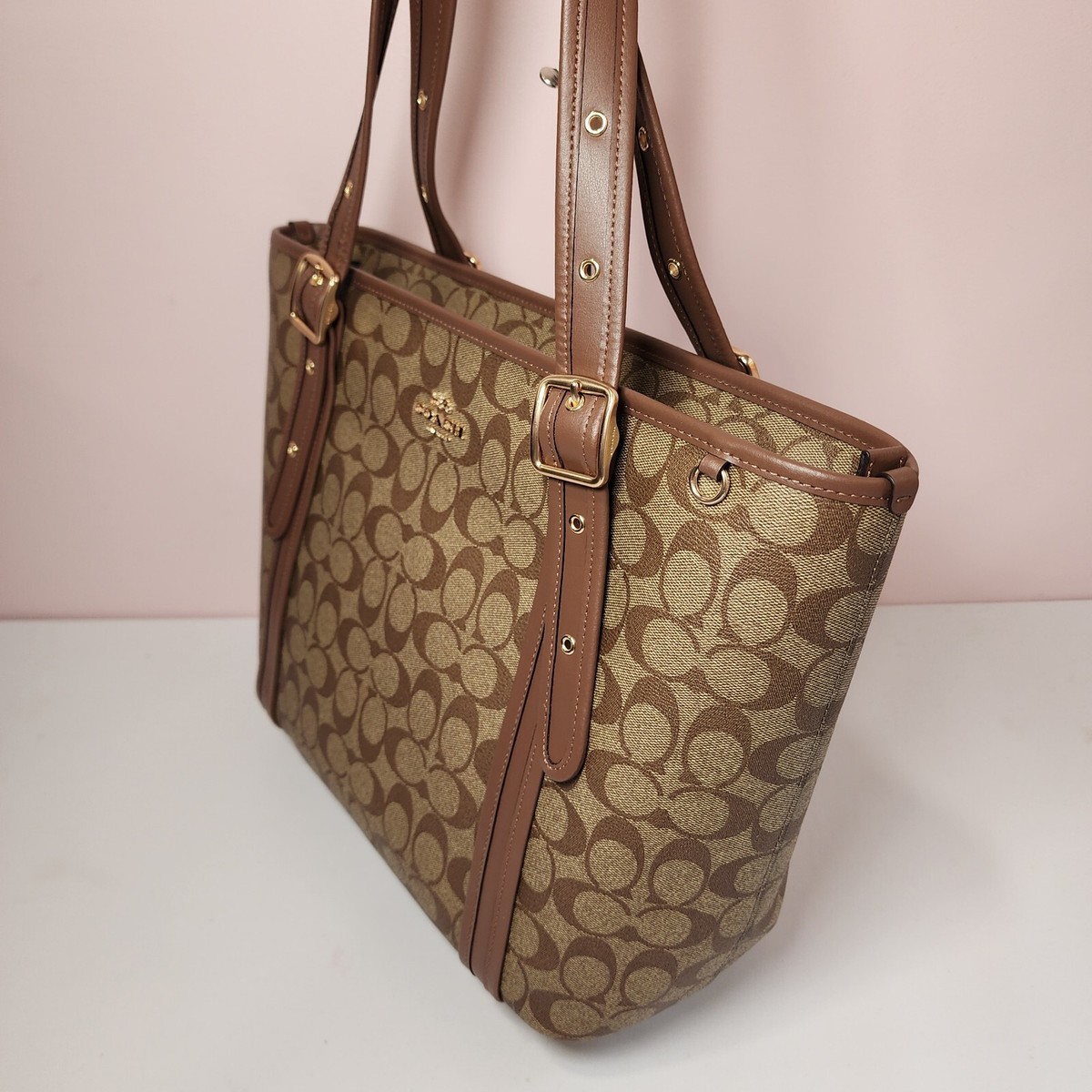 【国内発】コーチ アシュトン CN328 トートバッグ NWT COACH CN328 Signature Canvas/Leather ASHTON TOTE