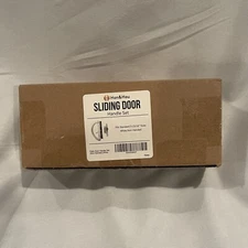 HauSun Sliding Patio Door Handle Set, White. Fits 3-15/16” Slots (non-keyed)