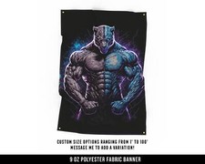 Motivational Fitness Cloth Banner - Gym Wall Art - Large Quote Sign