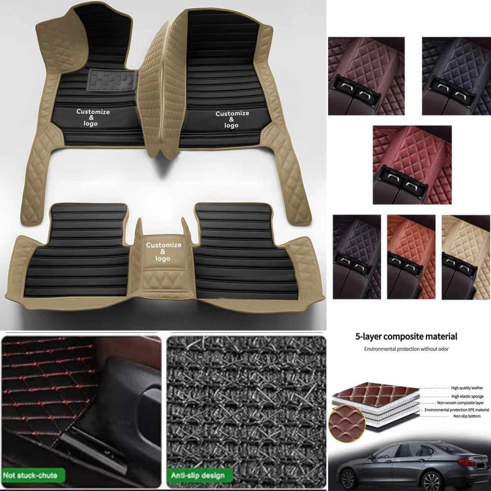 For Toyota Corolla-Corolla Cross Car Floor Mats Anti-slip Waterproof Handmade Foto 4 de 4