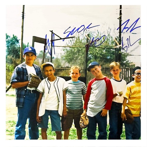 Sandlot Movie Cast Signed 8 Signature Baseball 16x20 Photo (Beckett) - Picture 2 of 3
