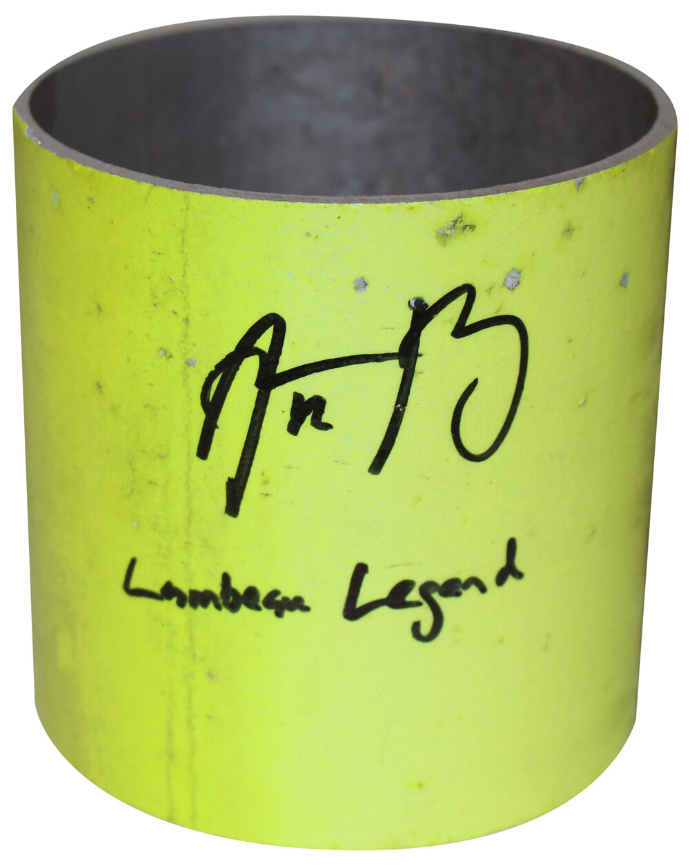 Aaron Rodgers Autographed Signed Green Bay Packers Game Used Goal Post Piece Lambeau Legend FAN 36005 