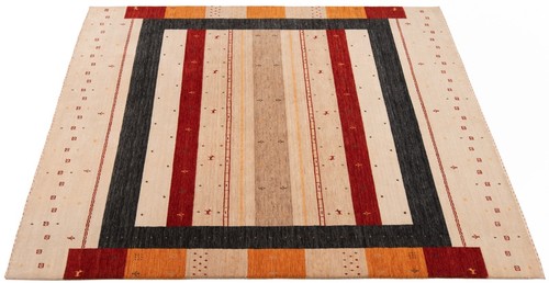 Handloom Handwoven Oriental Carpet 236X205 Cm - Fine, Modern, Carpet, Rug, Beige - Picture 6 of 11