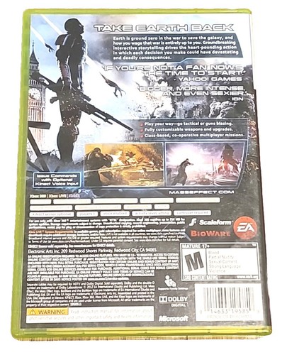 Mass Effect 3 Con Custodia Per Xbox 360 No Manuale TESTATO FUNZIONA BENISSIMO - Foto 6 di 6