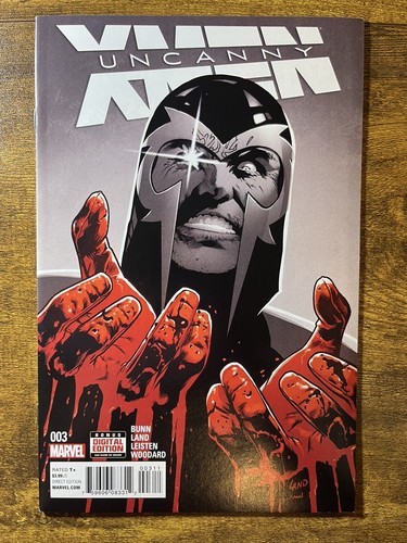 UNCANNY X-MEN 3 MAGNETO GREG LAND COVER CULLEN BUNN STORY MARVEL COMICS 2016