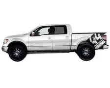 Graphics Pickup Trunk Side Sticker For Ford F-150 Rear Quarter Panel 4x4 Decals