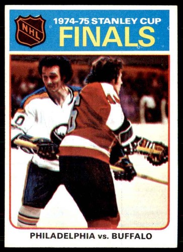 1975-76 Topps Hockey Card 1974-75 Stanley Cup Finals Luce Philadelphia