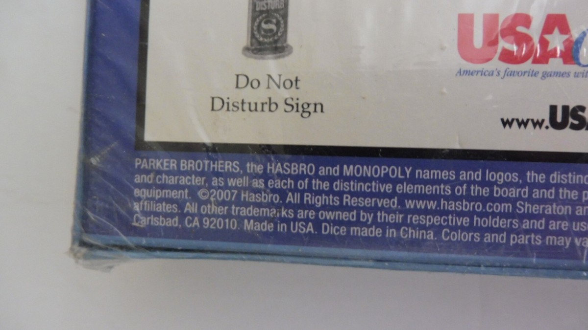 Monopoly Sheraton Hotel（非売品） RARE SEALED MONOPOLY SHERATON HOTELS RESORTS COLLECTOR'S