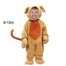 Halloween PLAYFUL PUPPY Costume 6 - 12 MTHS Baby Mittens Plush FUZZY Snaps Hood