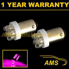 2X BAX9s H6W 434 XENON PINK 7 DOME LED SIDELIGHT SIDE LIGHT BULBS HID SL100601