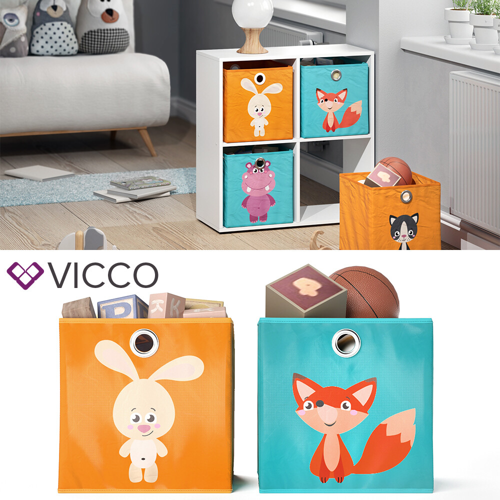 Boîte de rangement étagère pour ranger rapidement les jouets des enfants en lot de 2