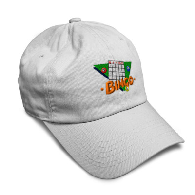 Twill Cotton Soft Women Baseball Cap Game Bingo Logo Embroidery Dad Hats for Men