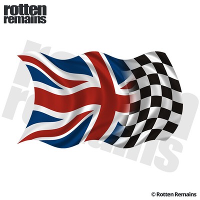 Britain Union Jack Racing Flag Decal Sticker Uk British Vinyl Rh Em1 Ebay