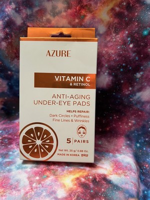 Azure Skincare Vitamin C & Retinol Anti-Aging Under Eye Pads 4 Pairs 25g/0.88 oz
