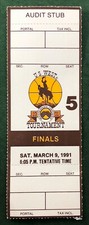 MARCH 9th 1991 U.S. WEST NCAA TOURNAMENT BASKETBALL FINALS TICKET BYU VS. UTAH