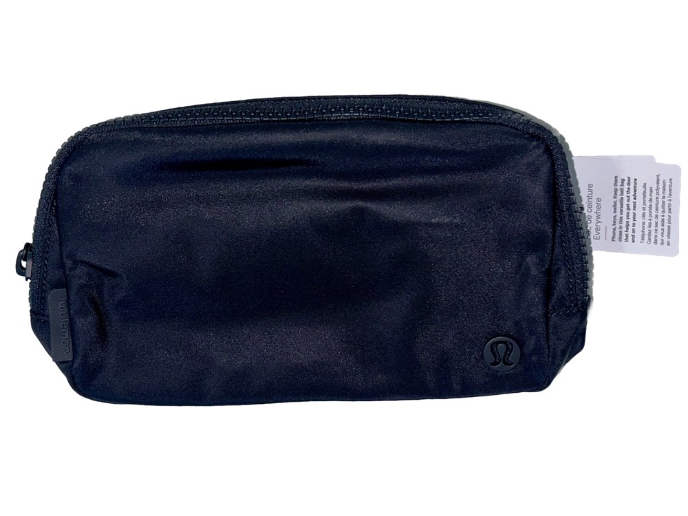 Lululemon Everywhere Belt Bag 1L with 55.5in Strap All Black NWT Authentic