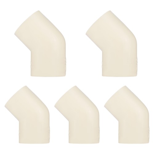 5 Pack EFIELD 3/4" Slip x 3/4" Slip Socket 45° Elbow, CTS CPVC Fittings