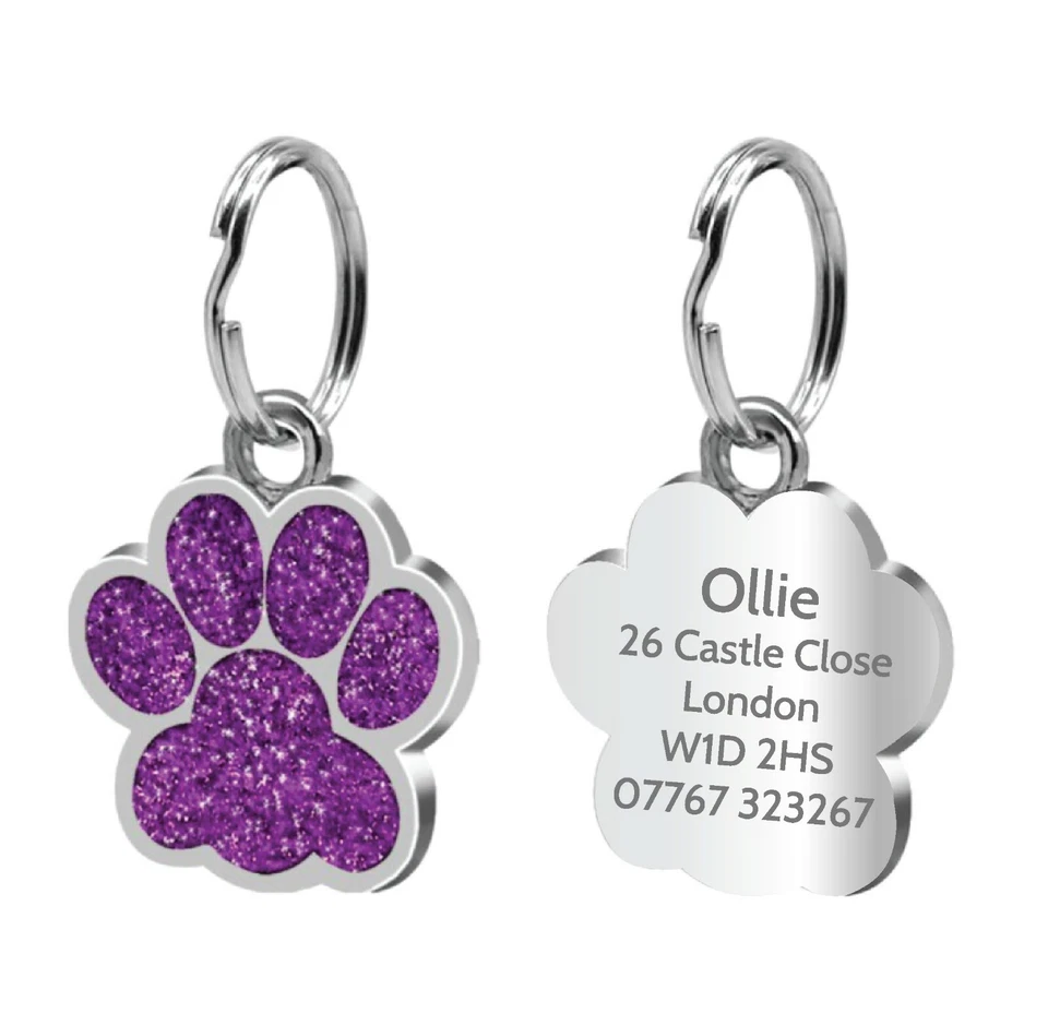 Dog Tag Engraved Personalised Pet Tags Name Disc ID Cat Tags Animal Cat Collar - Image 4 of 4