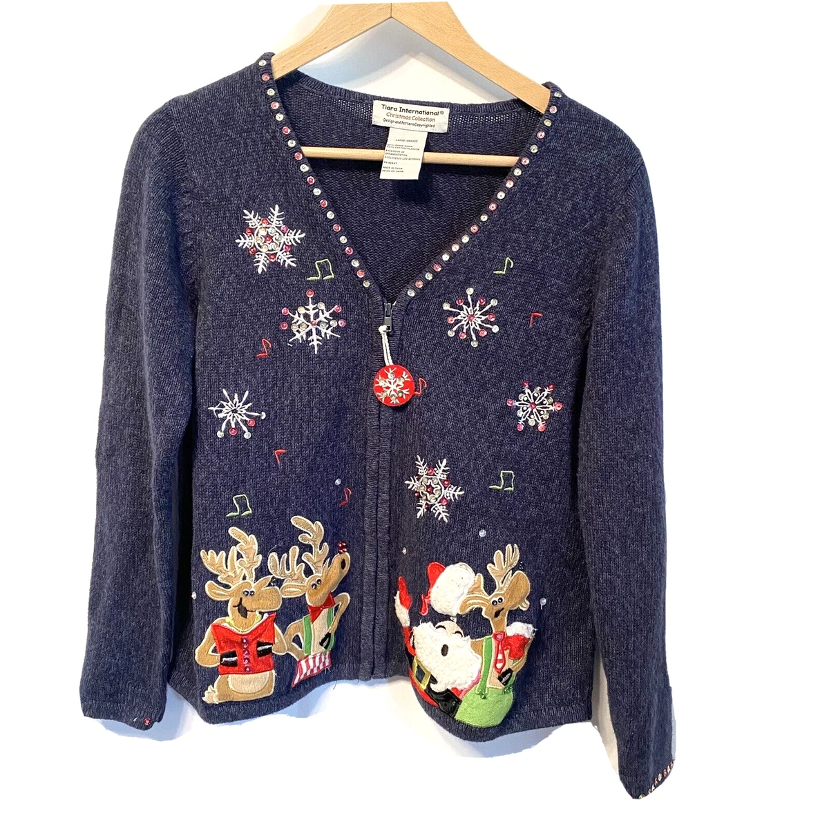 Tiara international top christmas sweater