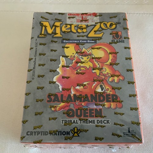 METAZOO 1ST EDITION CRYPTID NATION KICKSTARTER /500 SALAMANDER QUEEN THEME DECK