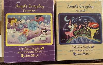 Andrews & Blaine Angels Everyday DEC & AUG Mini Puzzle 160 Pc's Karen Rossi New
