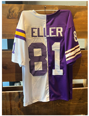 NFL Carl Eller ミネソタ バイキングス 直筆サイン入りユニフォーム Minnesota Vikings Authentic #81 Carl Eller Split Jersey