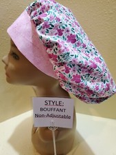Snapdragon Garden Women's Bouffant Surgical Scrub Hat/Cap Handmade