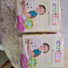CUTIES Diapers Bundle Of 2 Pkgs. 23 In Each Total 46 Complete Care 35 Lbs.